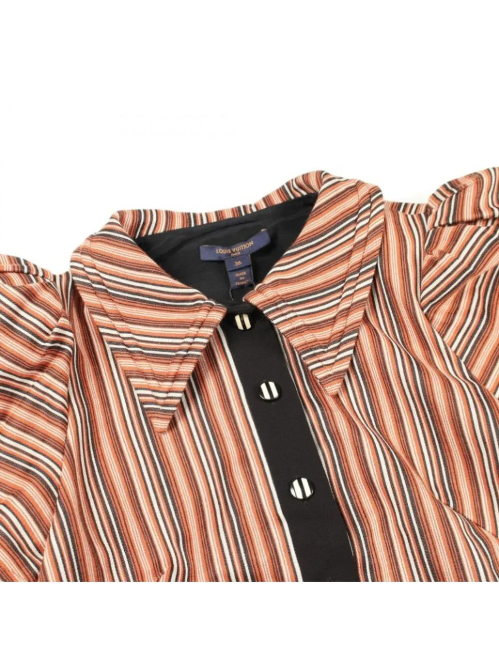 Louis Vuitton Dress Stripe Short Sleeve Vvb Fire 81 Cotton